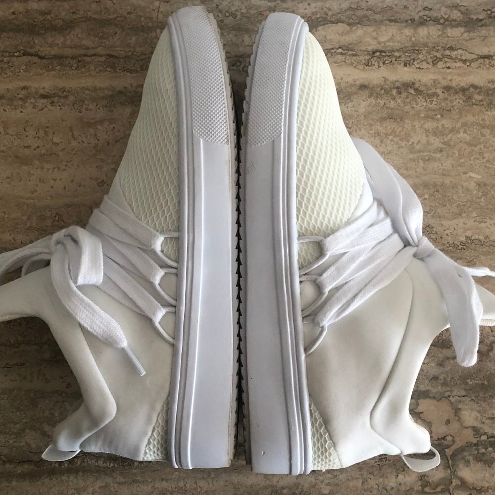 Women's White Steve Madden Fashion Sneakers Size 6.5 - Picture 7 of 9